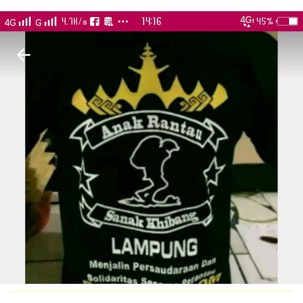 KAOS TSHIRT ANAK RANTAU SANAK KHIBANG LAMPUNG TERLARIS Murah