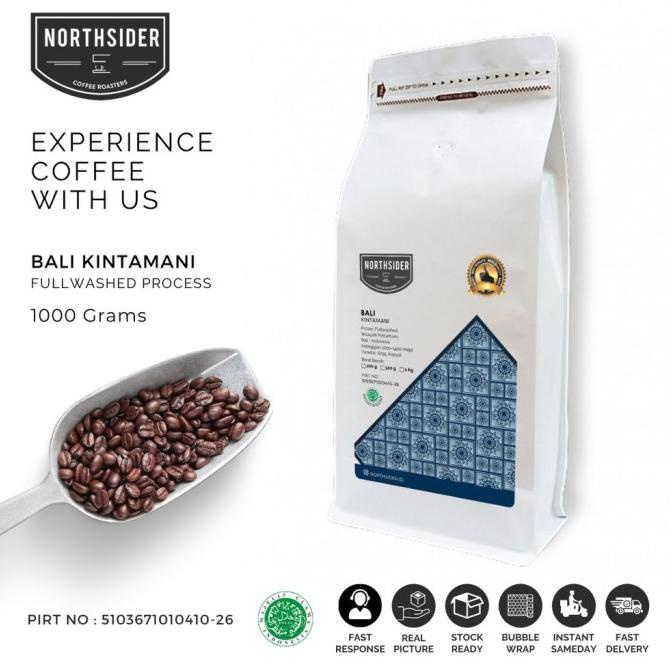 

KINTAMANI COFFEE NORTHSIDER - BALI ARABIKA BIJI 1KG KOPI WASHED FBFG63546