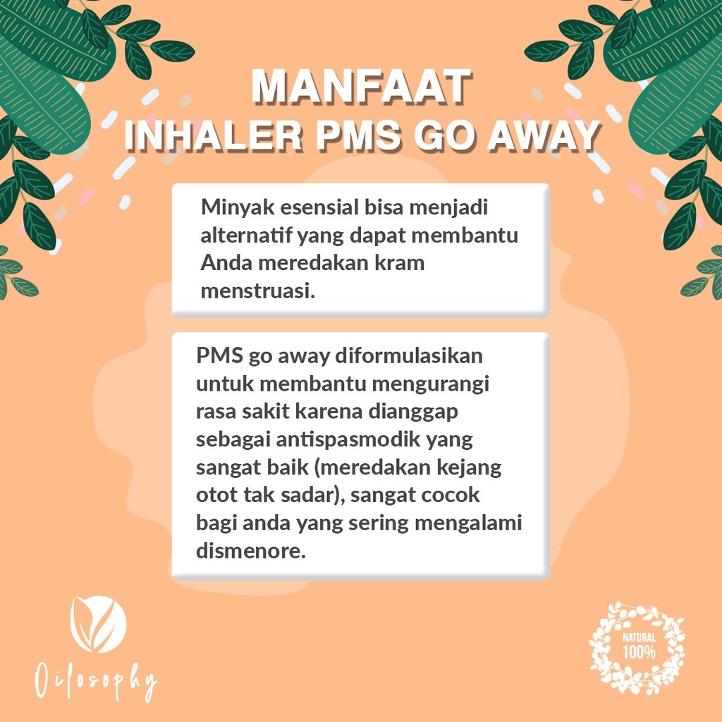 ROLL ON UNTUK MEREDAKAN KRAM MENSTRUASI ESSENTIAL OIL | PMS GO AWAY | HERBAL