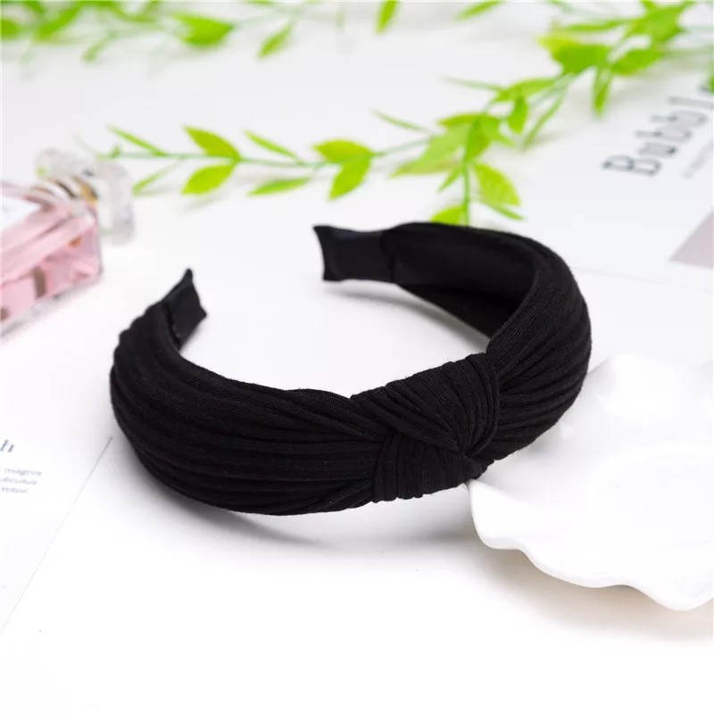 Bando Kain Fashion MF82 Lebar Gaya Korea Wanita / Bando Rambut Aksesoris kepala