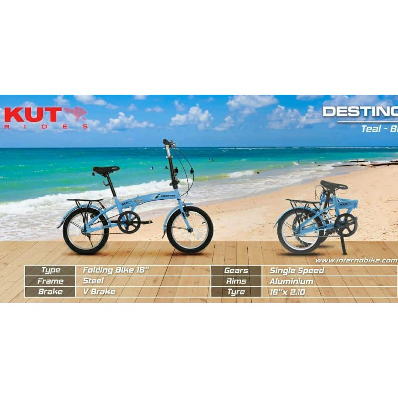 Sepeda Lipat 16 inch Merk Kut Destino