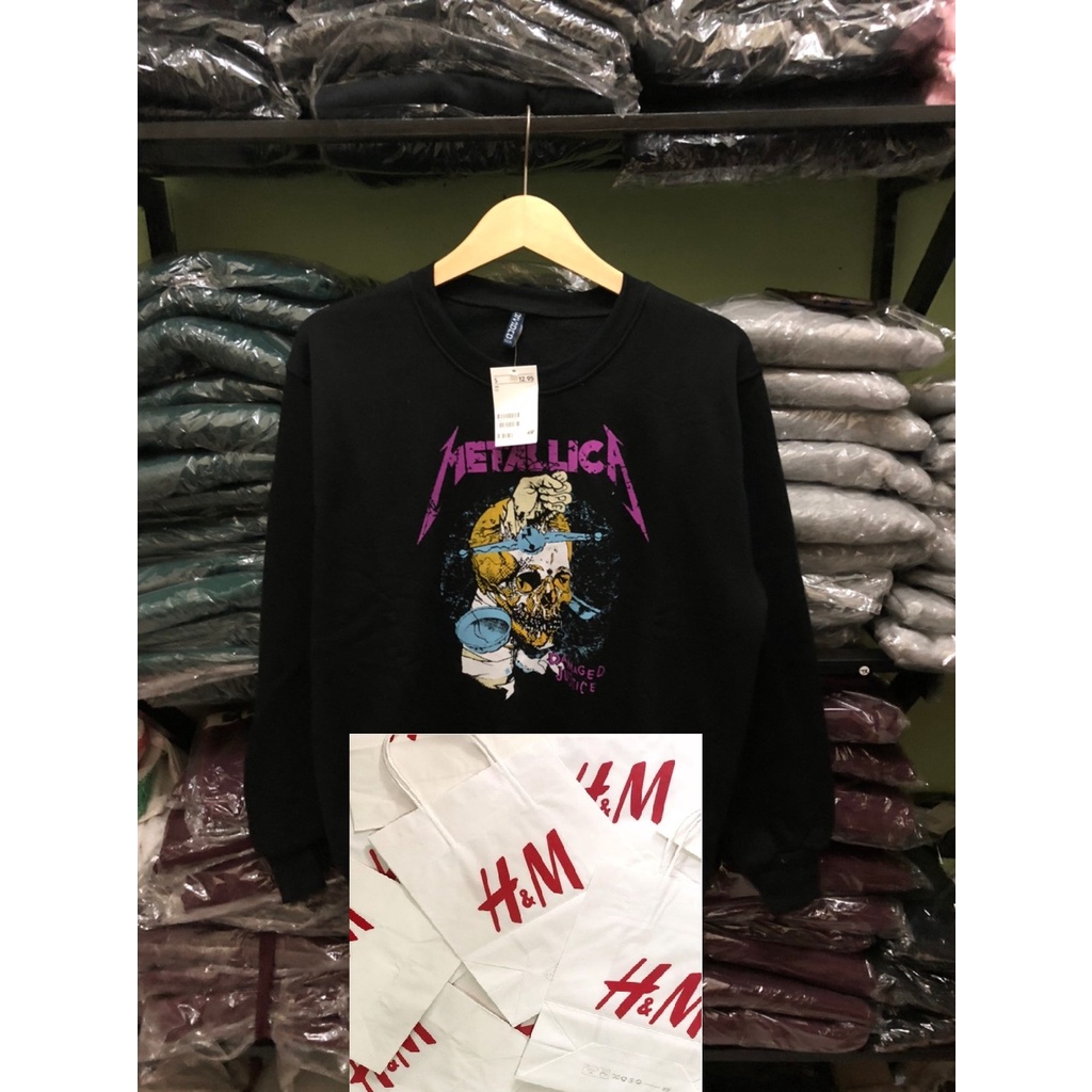 Crewneck H&M  Metallica Original