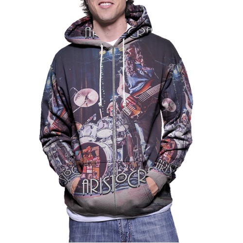 Jaket Hoodie The Aristocrats Rock Band Hoodie Fullprint Casual Zipper Hoodie Fullprint New Casual Un