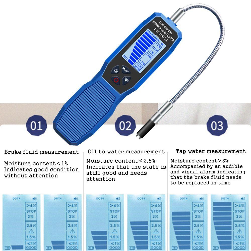 Top Brake Fluid Tester New Design Universal Auto Detektor Kualitas Oli Mesin Akurat Tester