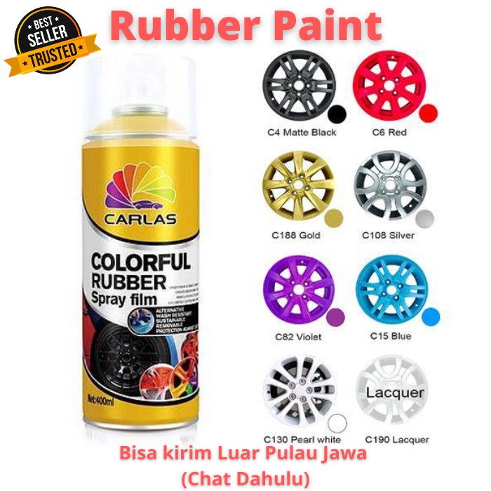 Carlas Rubber  Paint  400ml CAT  VELG  BODY dll LUAR 