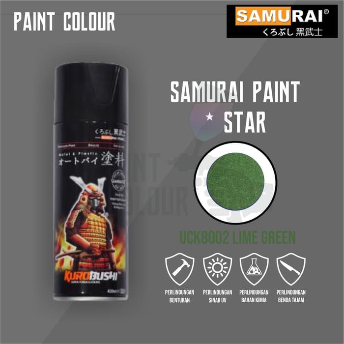 Samurai Paint UCK8002* Lime Green U/C Cat Semprot