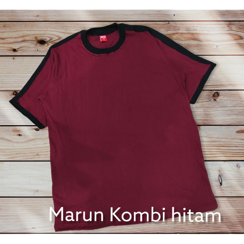 kaos kombinasi basic taping polos size S-5XL