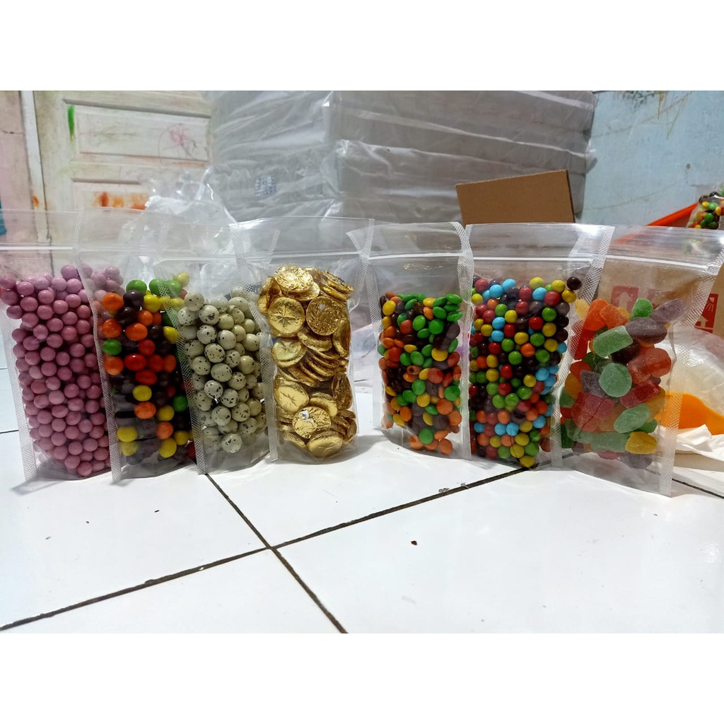 Coklat Lagie Kiloan Ori 250gr (Mini Warna/Pink, Coin, Planet, ChocoBall, Jelly Fruity, Chamilk)