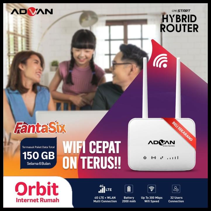 Modem Wifi 4G Unlock All Operator Telkomsel Orbit Start Router Advan