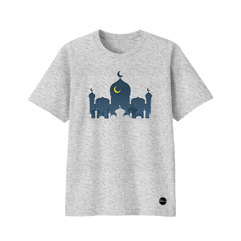 Aitana - Baju Kaos Muslim Tema Night In Masjid Untuk Bayi Anak Remaja Dewasa Bahan Katun Combed 30s