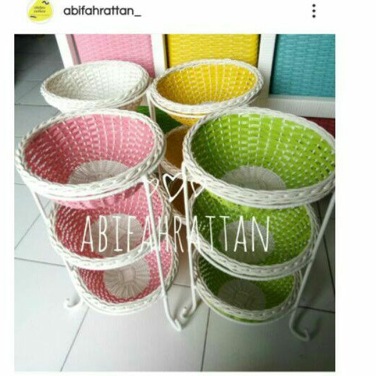 [ PROMO ] Rak Bumbu Susun 3 Rangka Besi