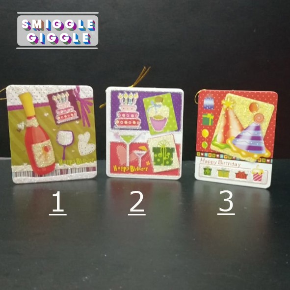 Kartu Ucapan Glitter / Greeting Card / Birthday Card 1st Part