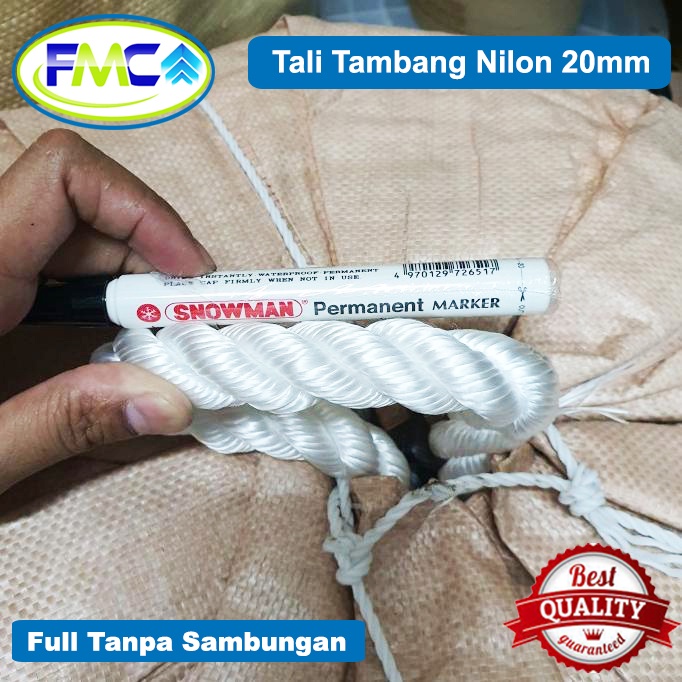 Tali Tambang 20mm 22mm Tali Nilon  Tali Nylon Rope Tali Tambang Besar Tali Pengikat Barang Tali Kapal Gantungan Dekorasi Outbound Safety Pengaman Panjat Tebing