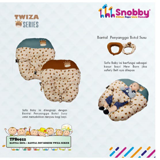 Snobby TPB6922 Bantal Sofa+Dot Bordir Twiza