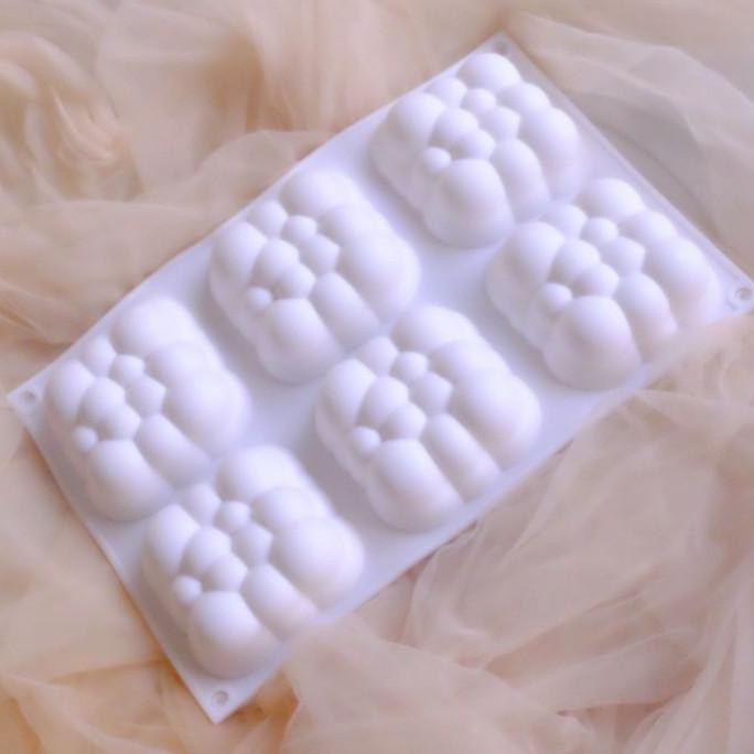 

Square Cloud Entremet Mould (6 Holes) Terlaris