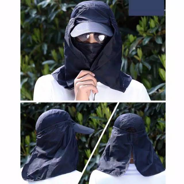 Topi masker fullface Anti UV