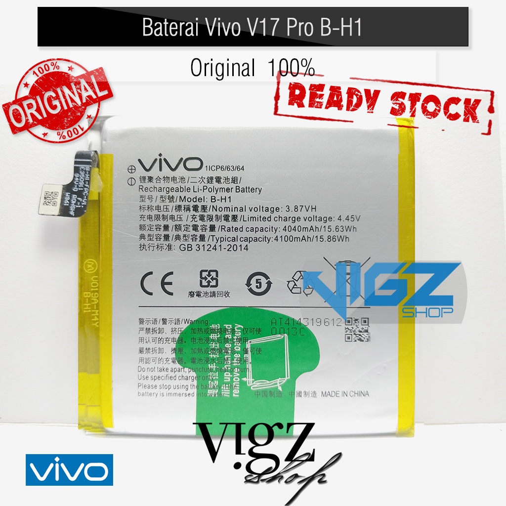 Baterai Batere Battery Vivo V17 Pro B-H1 BH1 Original 100%