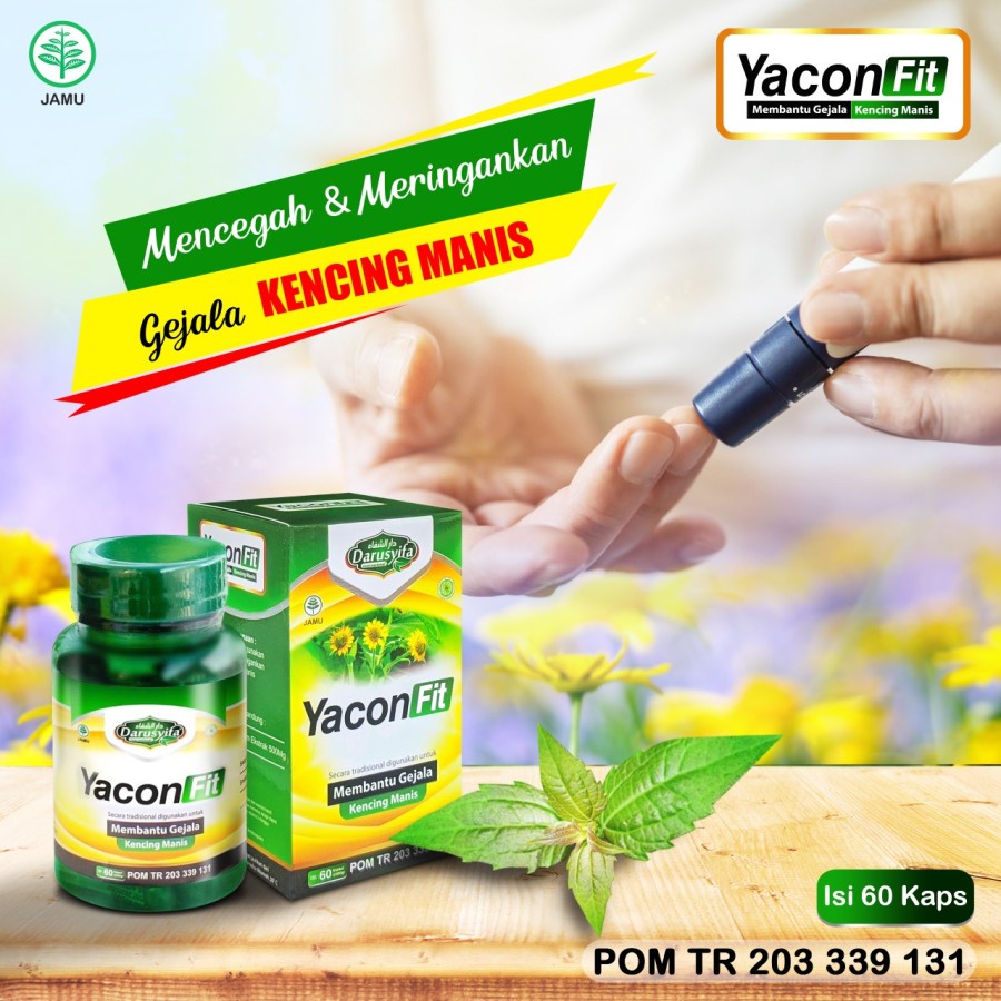 

Obat Herbal buat Kencing manis Kapsul Yakonfit darusyifa 60 kapsul