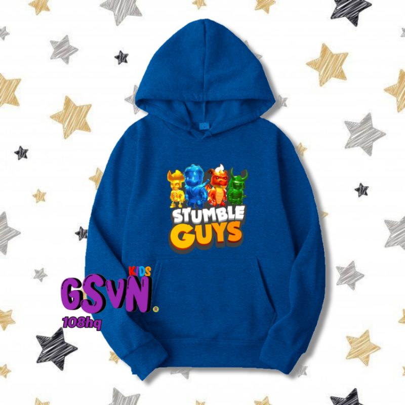 Jaket Anak - Hoodie Sweater Stumble Guys Logo Character Skin Stumbel Gays Stamble Guys Baju Kaos Tsh
