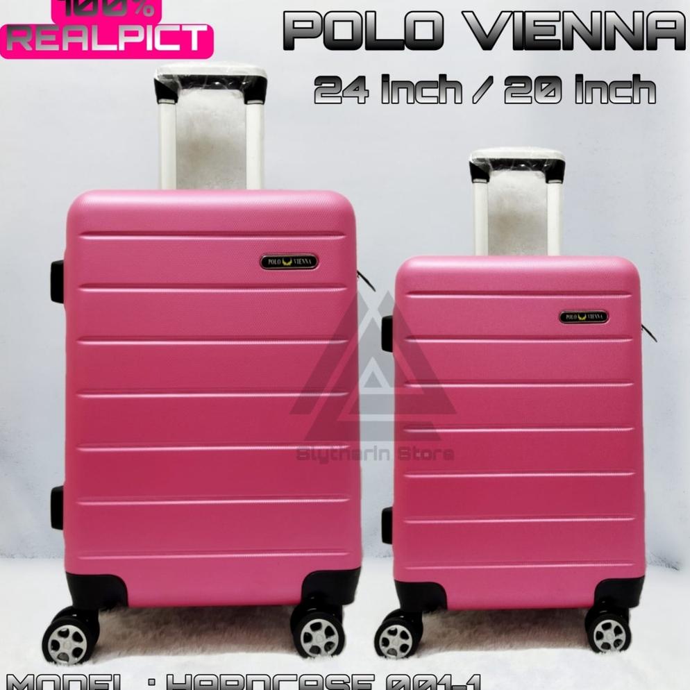 Promo Koper Set Ukuran 20Inch 24Inch Beli 1 Dapat 2 Koper Polo Original Polo Vienna Tidak Mudah Peca