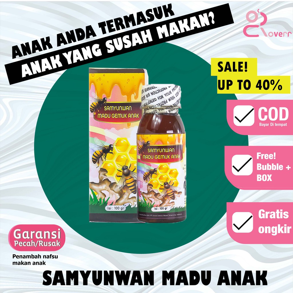 Suplemen Madu Vitamin Penambah Nafsu Makan Penggemuk Berat Badan Samyun Wan Anak Original BPOM SMD3