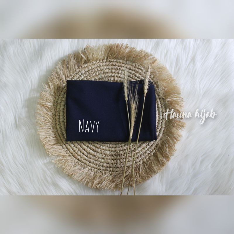 Khimar jumbo 2 layar/segiempat instan jumbo-Navy 2jb