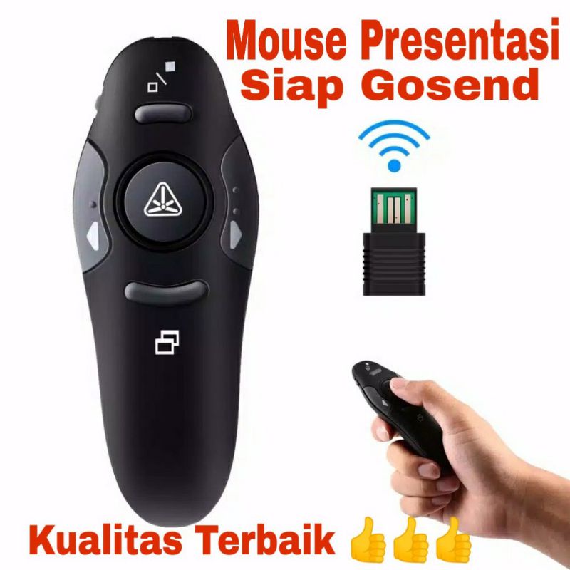 Wireless laser pointer presentasi laser 2.4G Remote control Laser Presenter