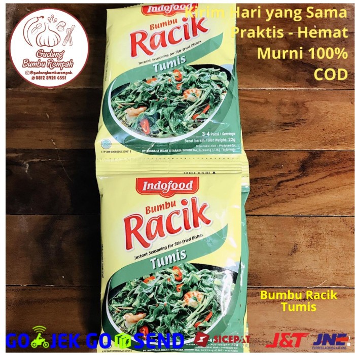 

☮OD❋ Racik Tumis 22 gr Rempah Bumbu Dapur Super Elegan