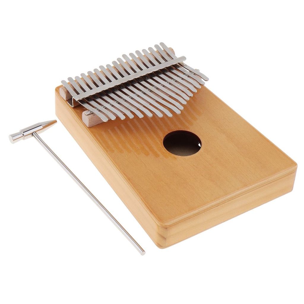 Piano Jari Kalimba 17 Kunci Bahan Kayu Mahoni Dengan Tuning Hammer