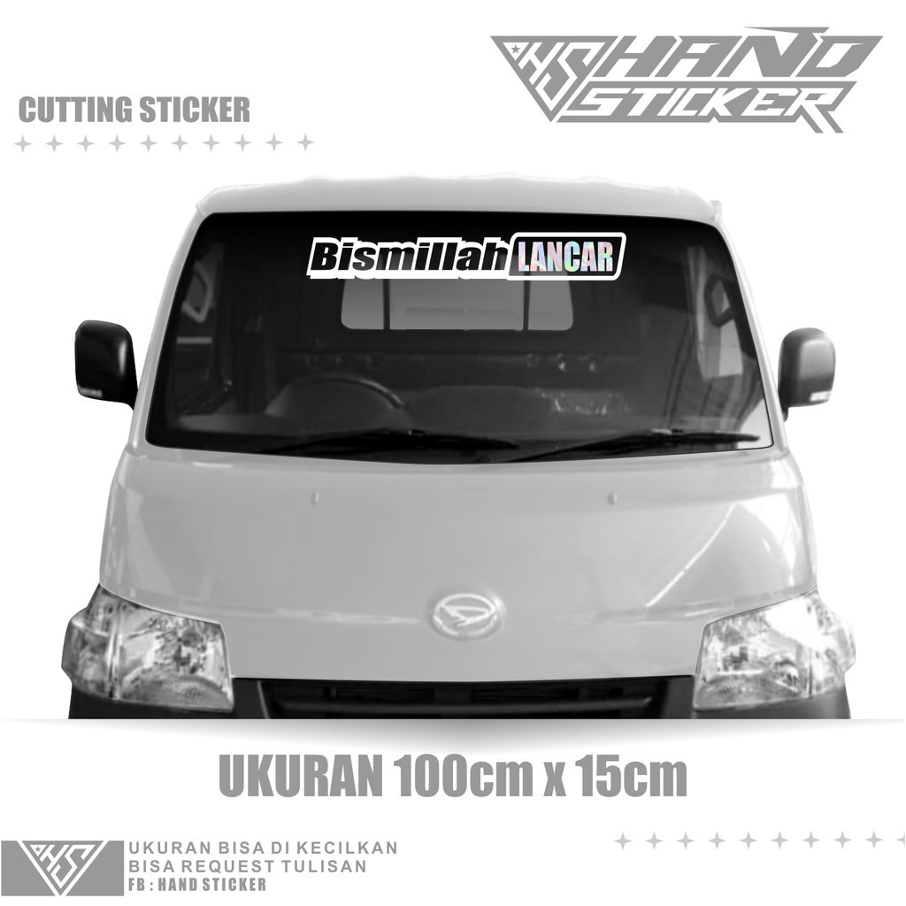 Stiker MOBIL Kaca Depan Mobil Sport Atau Sticker Kaca Depan Mobil Pick Up Bisa Request terlaris