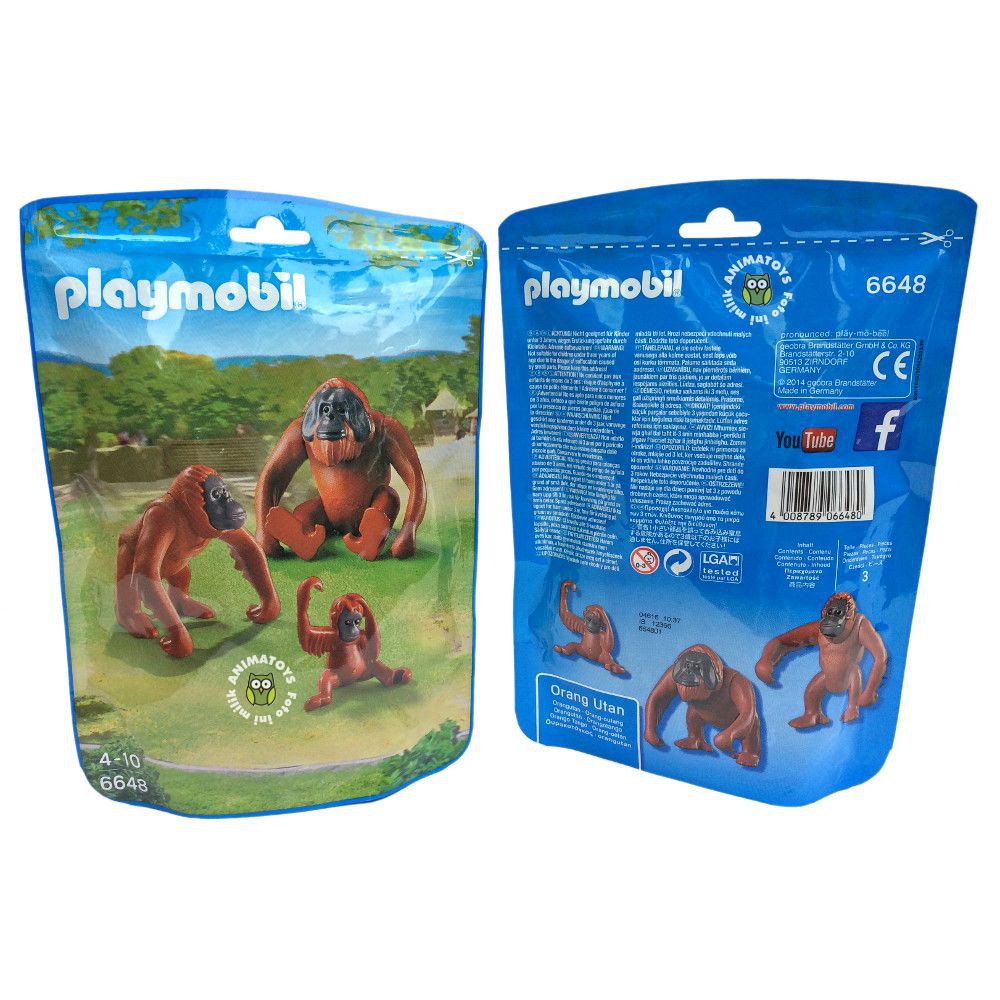 Action Figure Hewan Orangutan Family Playmobil 6648 Animatoys