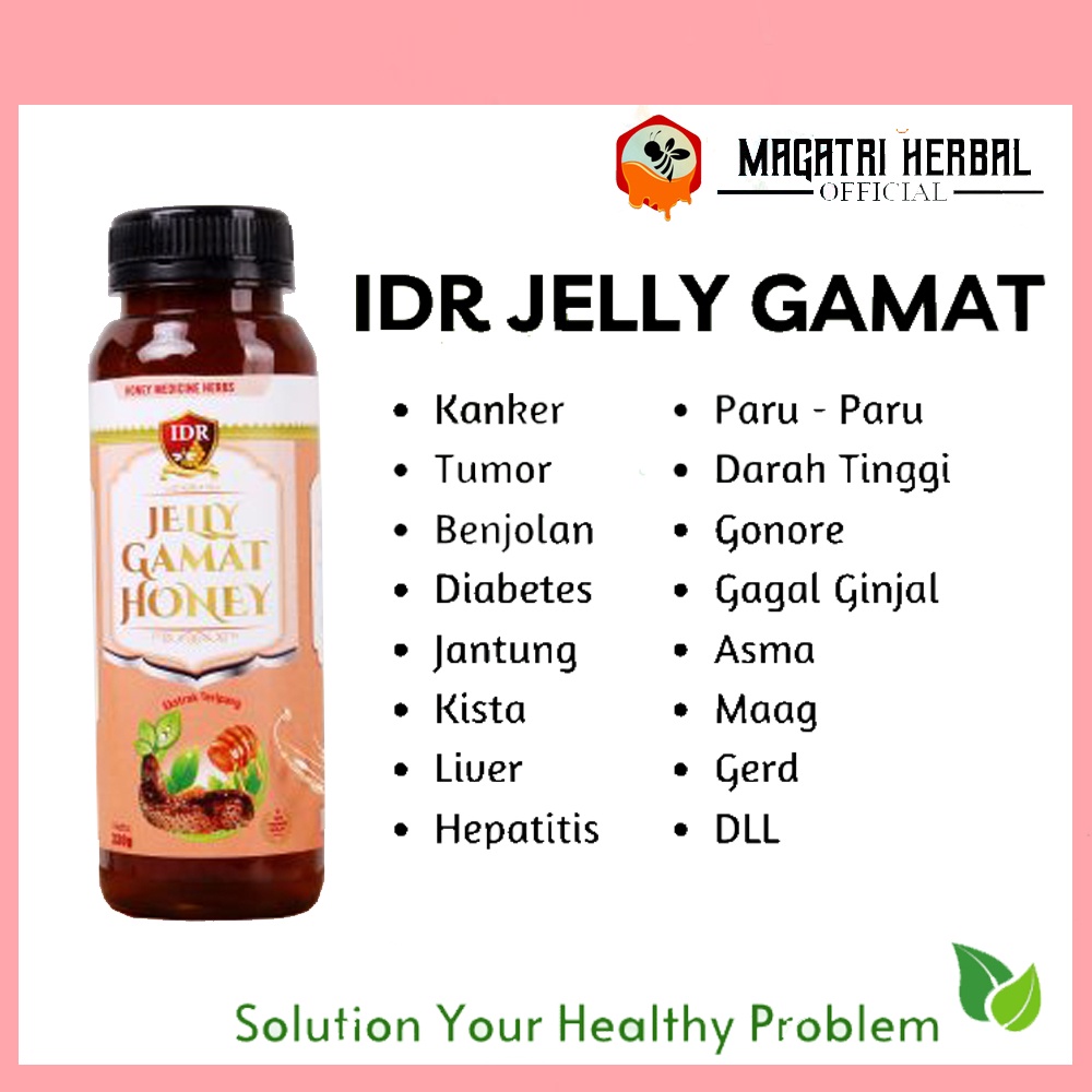 Obat Benjolan///Obat Benjolan di leher///IDR Madu Jelly Gamat