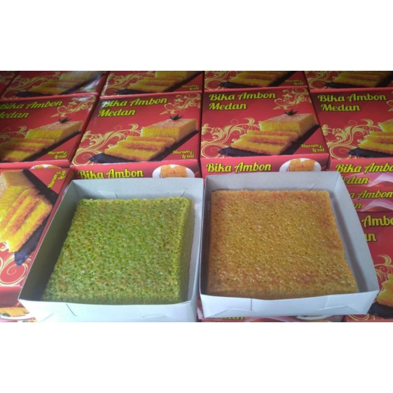 

Bika Ambon rasa Original atau Pandan