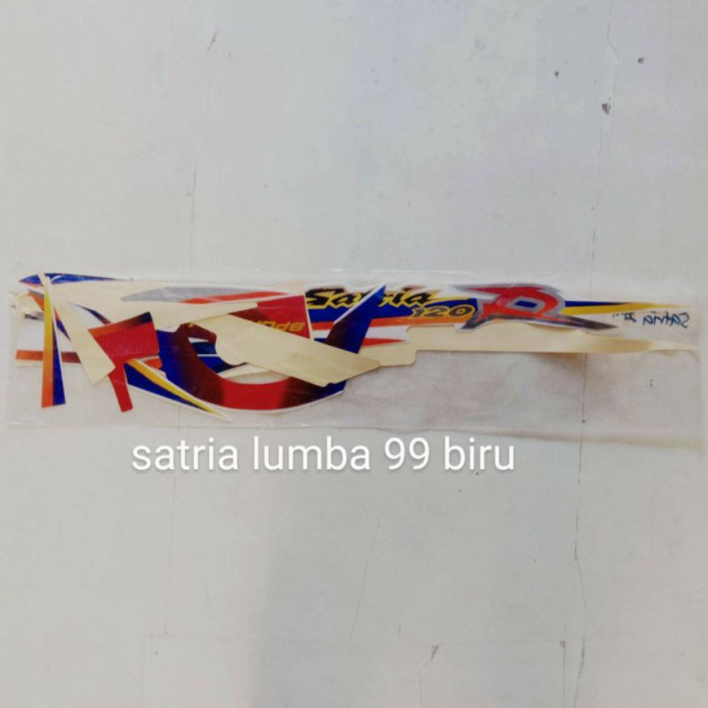 Striping sticker stiker satria 120 lumba 1999 biru