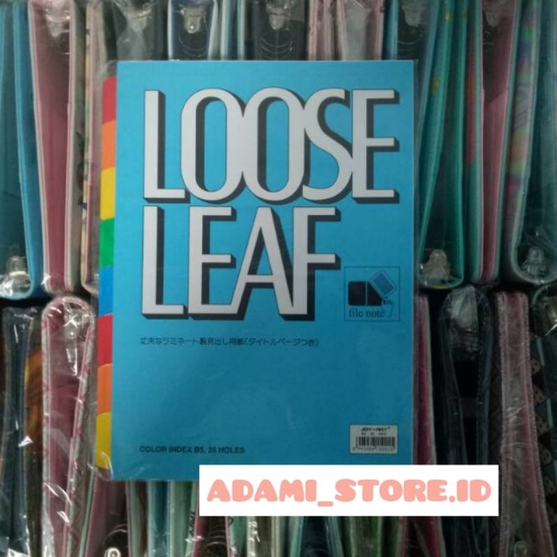 

Pembatas Binder Kertas Divider A5 (20ring)