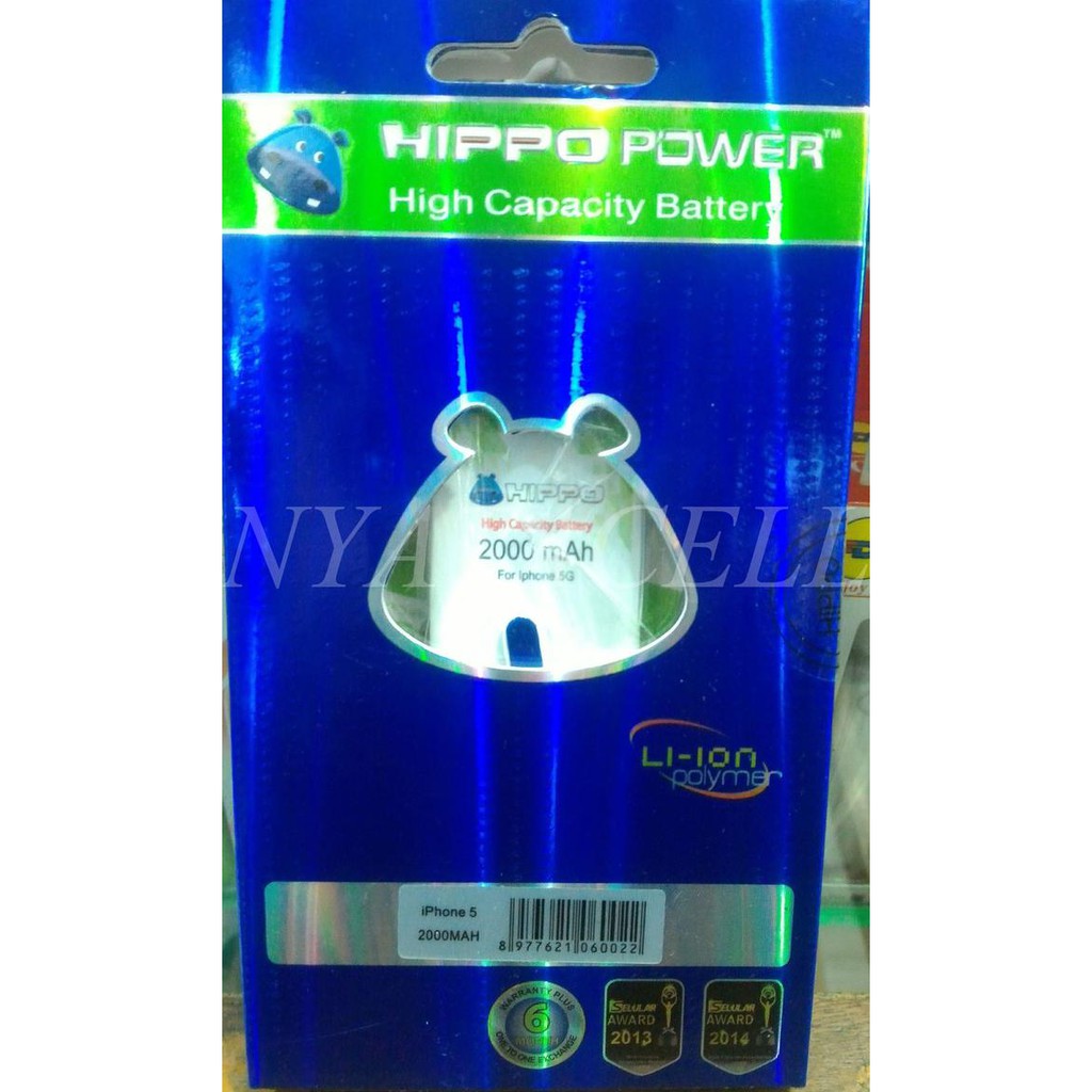 Baru Baterai Hippo Iphone 5S 5C 2000Mah Double Power / Batre Ready Stock