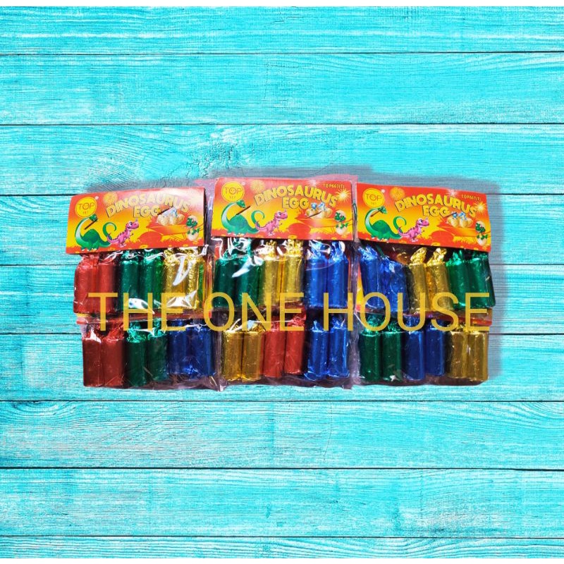 MAINAN ANAK - ANAK JAGUNG DINO TAR TOR  DINOSAURUS EGG /UK.BESAR TELUR DINO BUKAN PRETEK(6PCS/PACK)