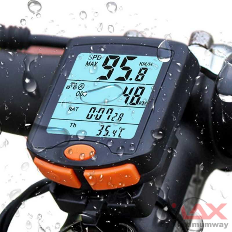 BOGEER Speedometer Sepeda Wireless Odometer LED Waterproof - YT-813 Warna Hitam