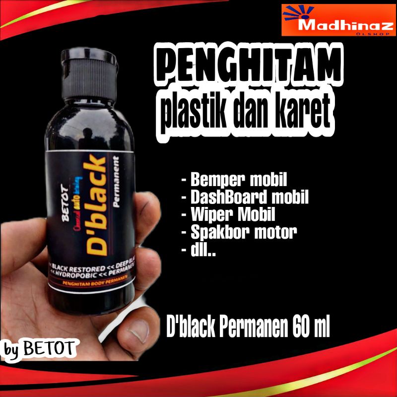 Penghitam body motor Permanen black to black black permanen no cat