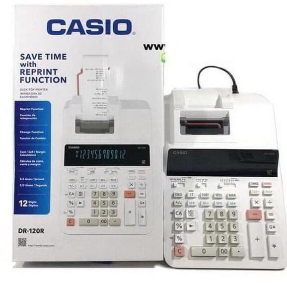 

BARANG BARU Kalkulator Casio Printing DR-120R (Calculator Original Asli DR 120 R)