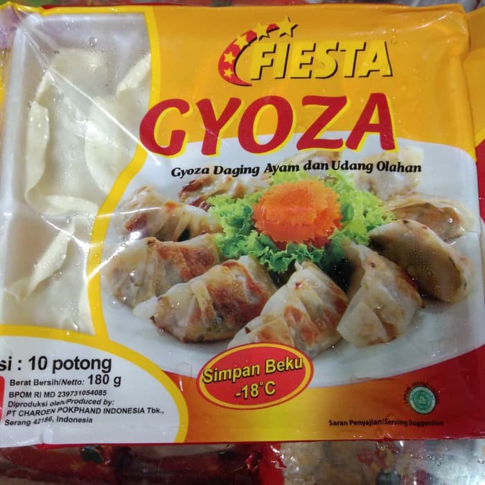 

Fiesta Gyoza ayam mixed udang 180 gram isi 10