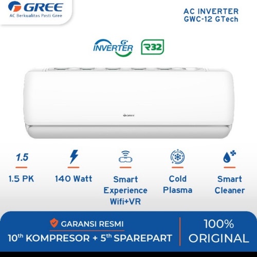 GREE AC GTECH 1.5PK - GWC-12GTECH - UNIT ONLY