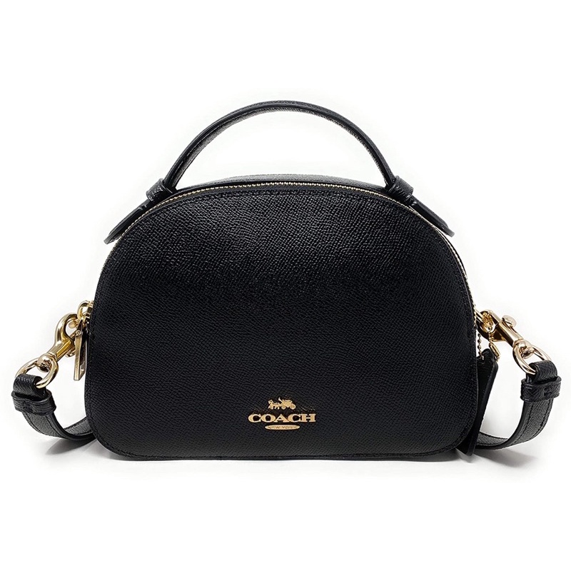 Coach Serena Satchel In Crossgrain Leather (Black) 1589