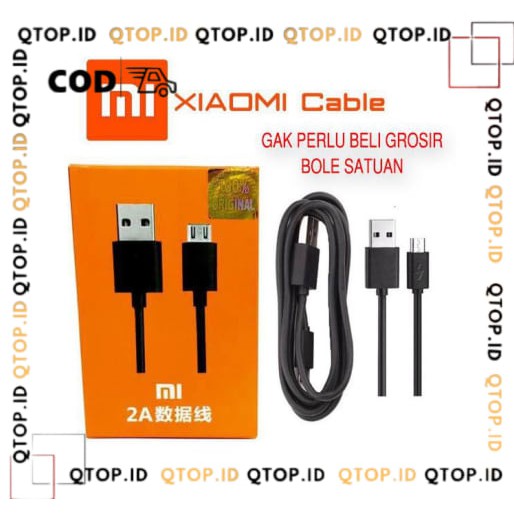 Kabel Data Original Redmi 6A Fastcharging White series [QTOP.ID]