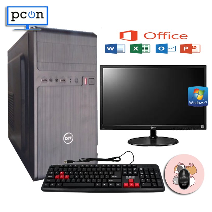 PC KOMPUTER RAKITAN OFFICE WARNET KASIR MURAH G620 MONITOR 19&quot; LG