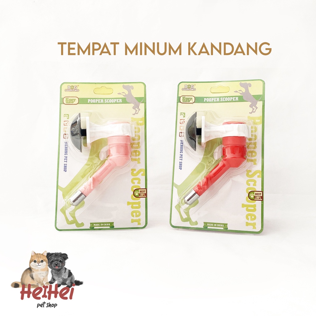 Kepala Botol Minum Anjing Kucing Jepit Kandang - Pet Nozzle / Pet Bottle - Botol Dispenser Kandang Hewan