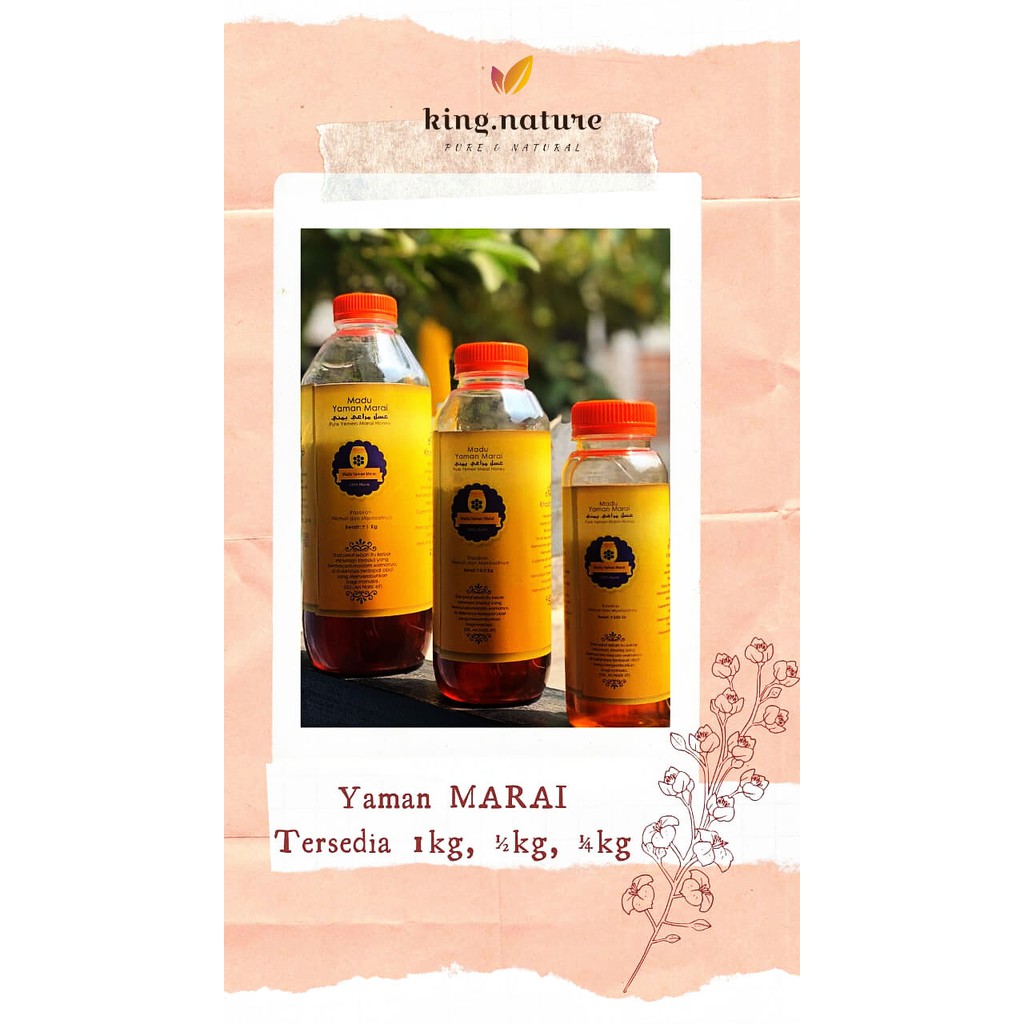 

Madu Murni Yaman Marai Honey 250g, 500g, 1000g