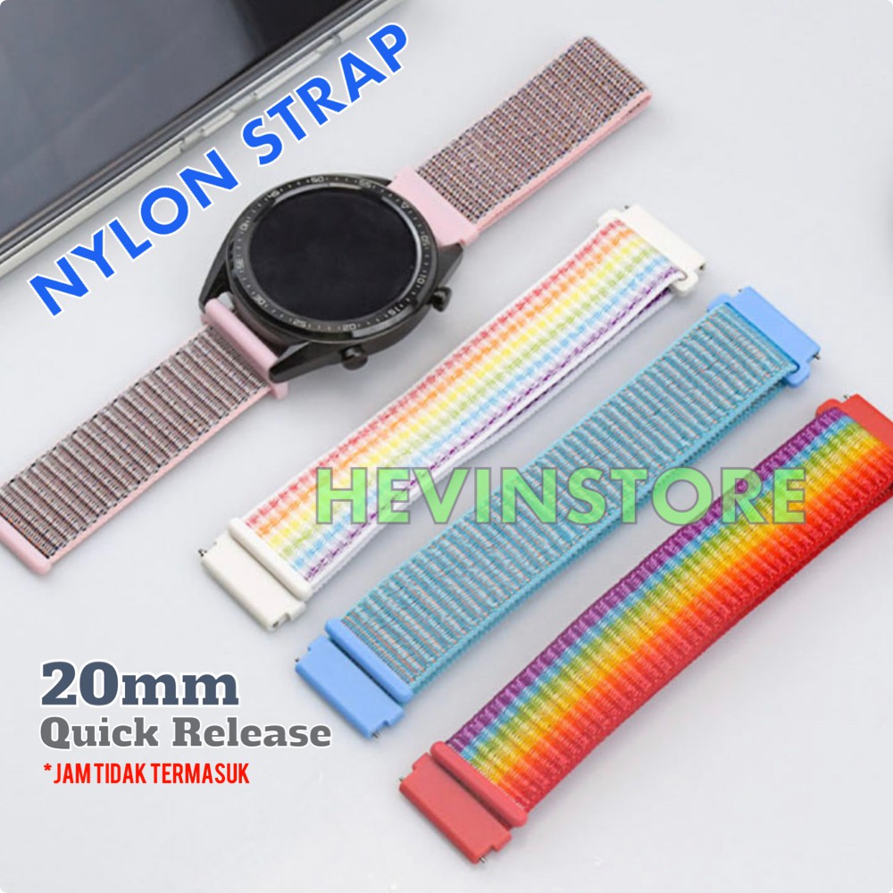 NYLON STRAP SMARTWATCH 20MM &amp; 22MM QUICK RELEASE VARIANT-2