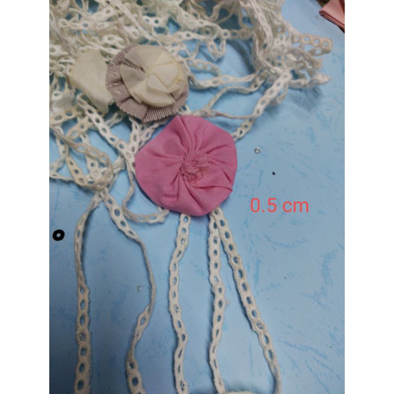 Renda katun kecil renda bordir pita renda rajut renda kecil putih