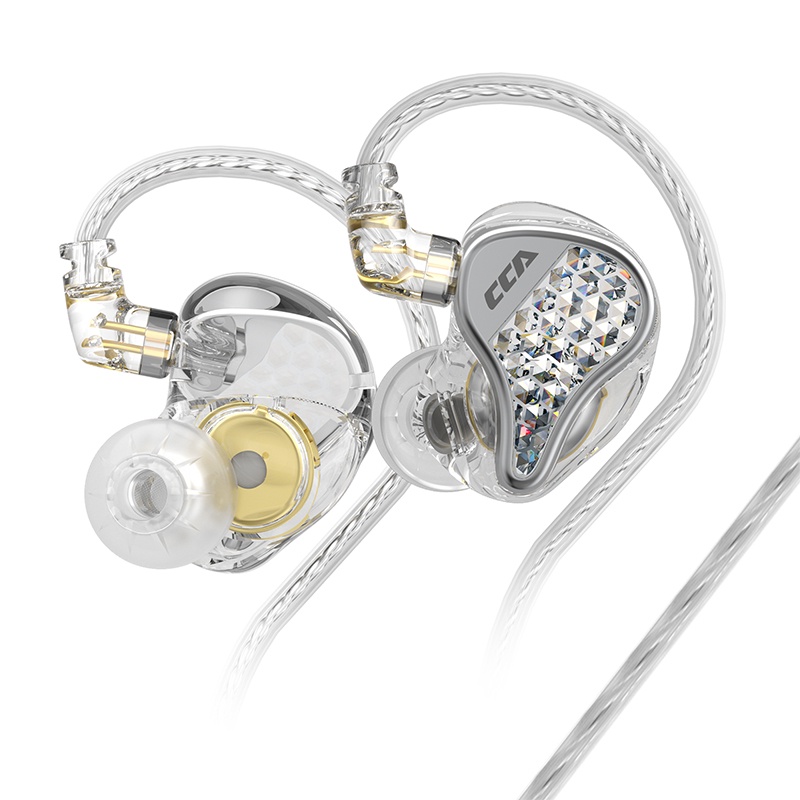 Cca LYRA Earphone In ear HIFI Bass Bahan Metal Bentuk Berlian